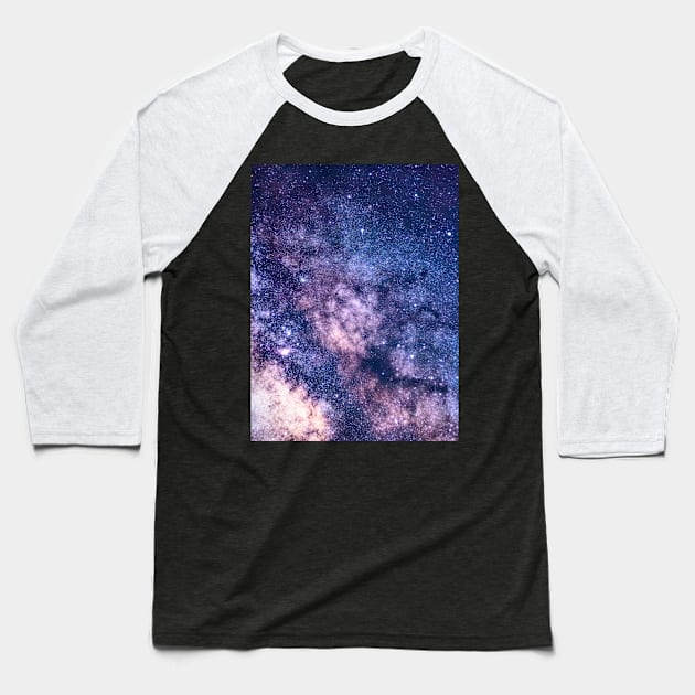 Purple Star Galaxy Baseball T-Shirt by NewburyBoutique